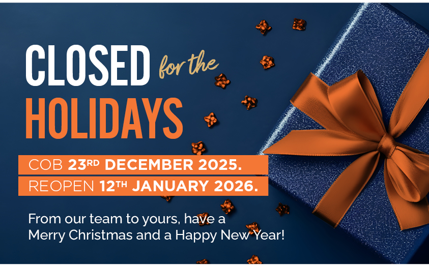 DKM Blue Merchandise Holiday Closure & Dispatch Dates.