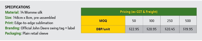 Ties - Specifications & Pricing